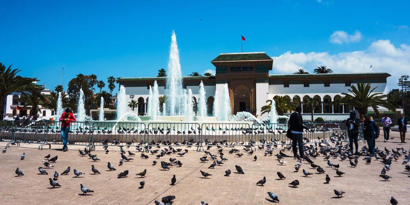 A Praça Mohammed V em Casablanca